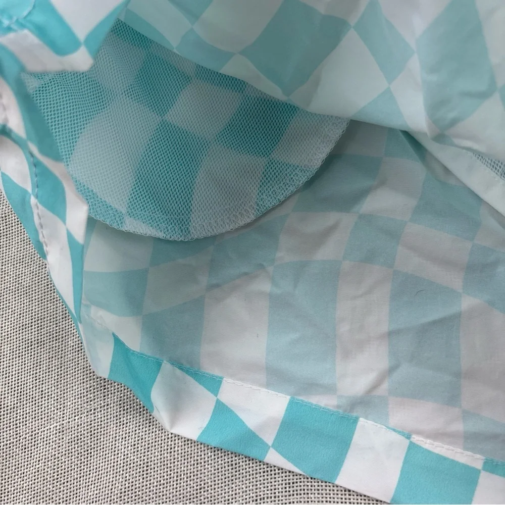Bloomie's Wavy Check Swim Trunks XL